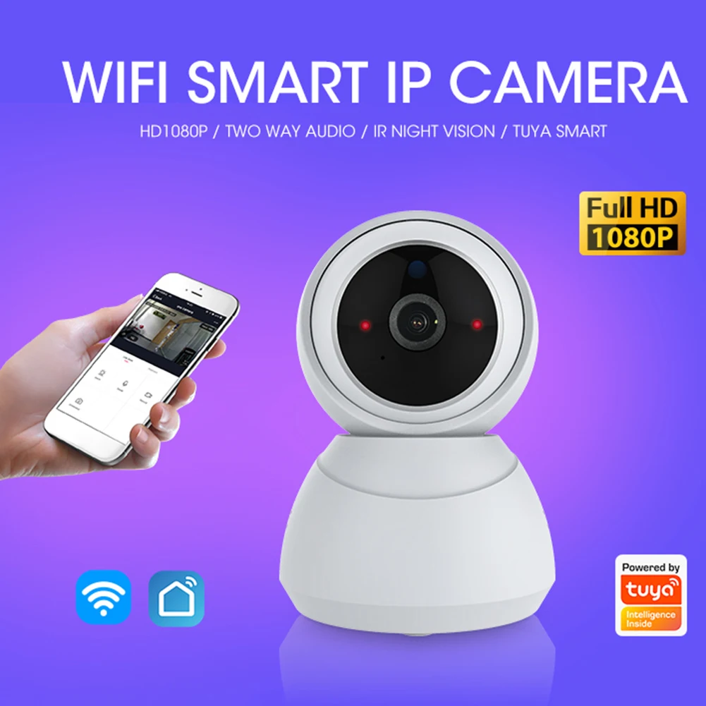 Tuya IP-Kaamera, kahesuunaline Audio Kaamera Ir Night Vision Smart Järelevalve Traadita Turvalisuse Kaamera 1080p HD koduaed ja Köök
