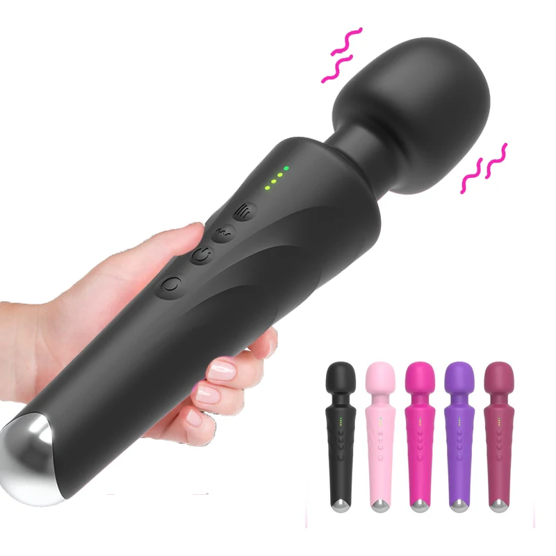 20 Režiimid Võimsam Võlukepp Vibraator Naiste Keha Massager G Spot Kliitori Stimulaator Laadimine USB Täiskasvanud Sugu Mänguasjad Naine