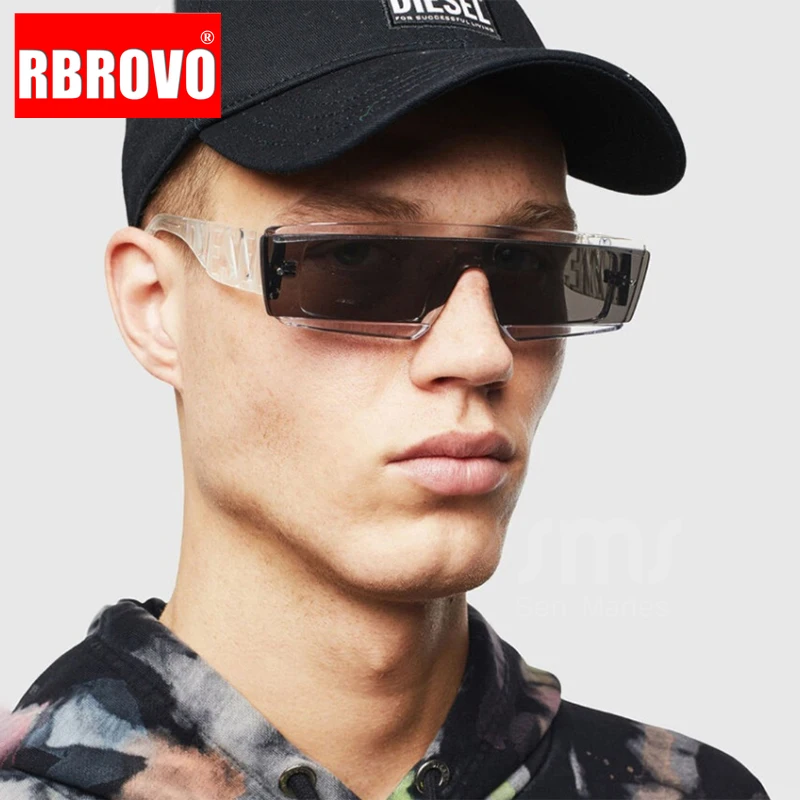 RBROVO 2021 Üks Objektiiv Steam Punk Päikeseprillid Mehed Naised Brändi Disainer Mood Tooni UV400 Vintage Ühes Tükis päikeseprillid, Prillid