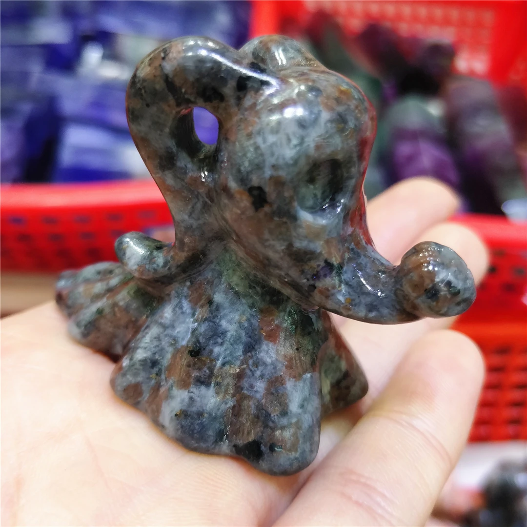 Looduslik Yooperlite Pyrite Obsidian Crystal Kivi Tegemise Vaimu Koer Figuriin Nõidus Kaunistavad Ornamendid Kid Armastus Kivid Esitleb