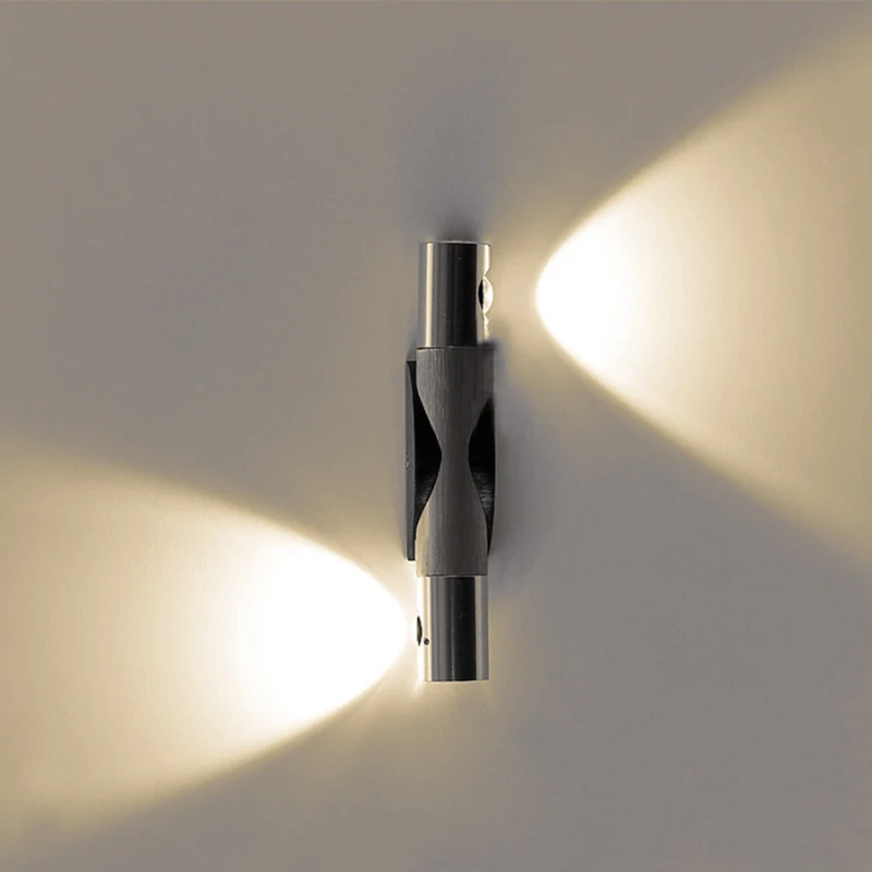 DONWEI Siseruumides Lihtne 6W LED Topelt-Peaga Seina Lamp 360 Kraadi Pööratav voodi kõrval Seina, Tuli elutuppa, Magamistuba, Koridor