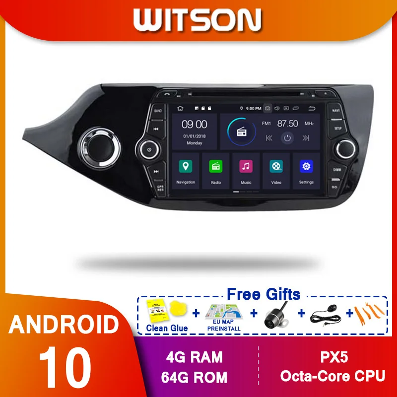 WITSON! Android10 Okta core PX5 AUTO DVD mängija KIA CEED 2013-2014 IPS EKRAAN, 4 GB RAM, 64 GB ROM AUTO GPS NAVIGEERIMINE