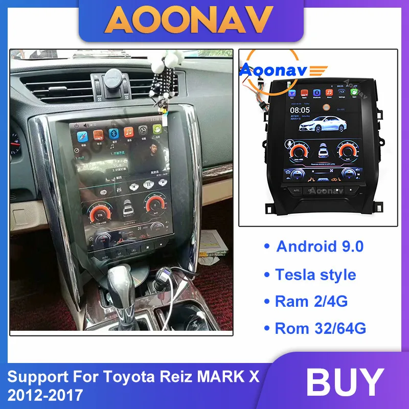2din android auto auto raadio multimeedia mängija, Toyota, Reiz MARK X 2012-2017 auto autoradio GPS navigation MP5 DVD-mängija