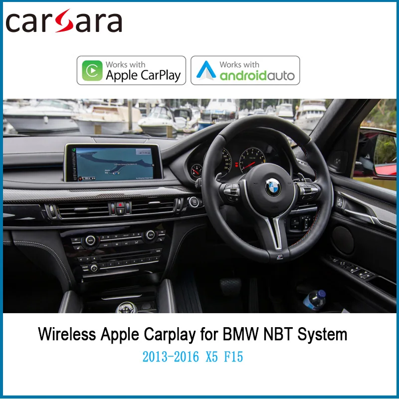 Uus toode järelturu OEM moderniseerimiseks multimedia interface B M W X5 F15 NBT Traadita CarPlay Kasti ja android auto dekooder