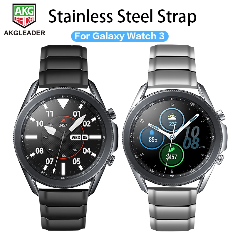 Uusim Metall Teras Watch band Samsung Galaxy Vaata 3 41mm 45mm Watchbands Galaxy Vaadata Aktiivne Ansamblid 20mm 22mm Randme Bänd