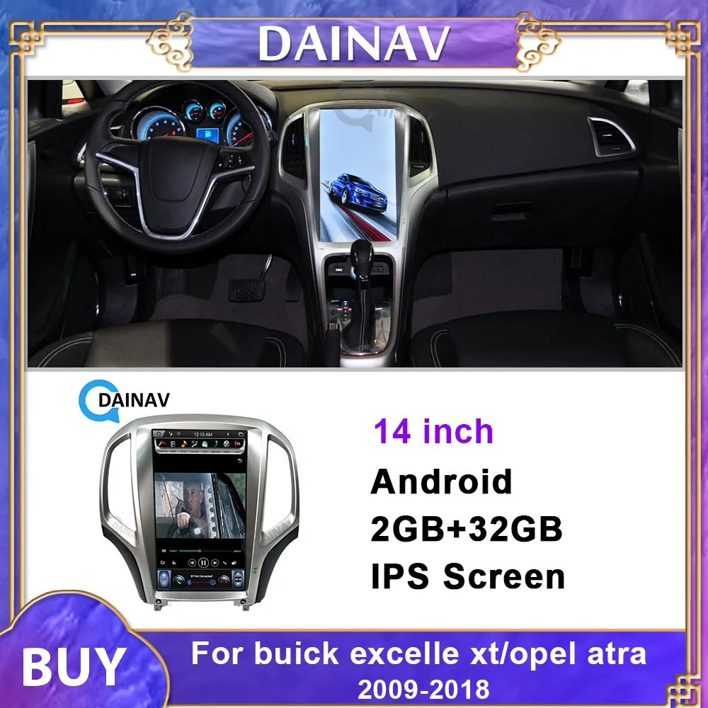 14 tolline Android Auto Autoradio Mängija Buick-excelle XT JAOKS opel atra 2009-2018 Auto Multimeedia DVD Mängija GPS Navigeerimine