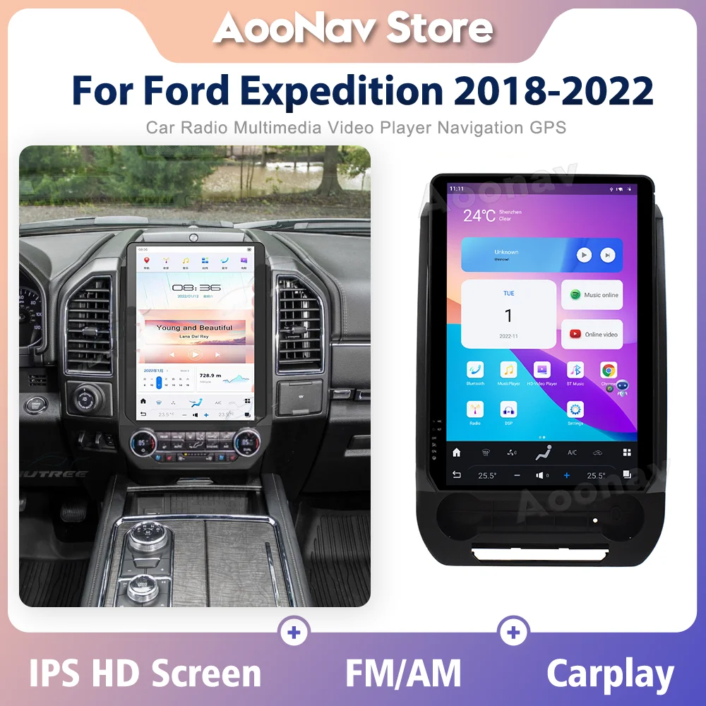 14.4 Tolline Auto Android 11 Stereo Raadio Ford Expedition 2018-2022 GPS Navigation magnetofon Multimeedia DVD-Mängija juhtseade