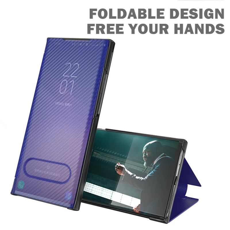 Süsinikkiust Smart Flip Phone Case For Samsung Galaxy A12 A51 A22 A21S A52 A32 S21 S8 S10 S9 S20 Lisa 20 10 8 9 Ultra Plus Kate