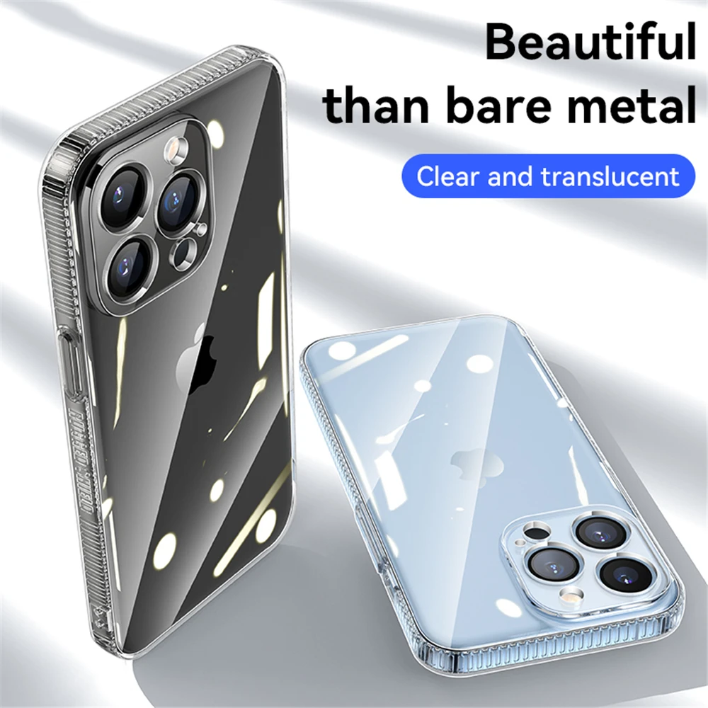Originaal Crystal Clear Case for iPhone 13 12 mini 11 Pro Max Karm Põrutuskindel Case for iPhone XR, Xs 7 8 Plus Kaitsev Kate