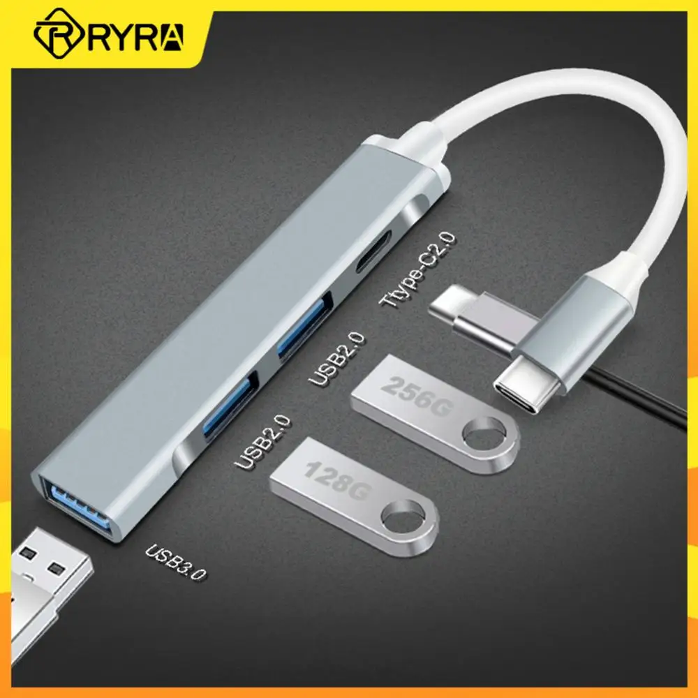 RYRA USB 3.0 Hub 4 Port Multifunktsionaalne High Speed C-Tüüpi Splitter Adapter USB Expander PC-Arvuti Lisaseadmed Multiport HUB