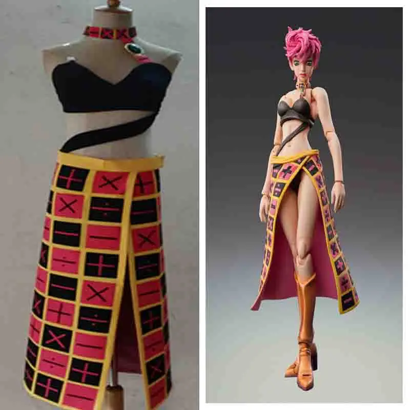 Anime JoJo ' s Bizarre Adventure trish fashion girl Una Cosplay Costum custom made