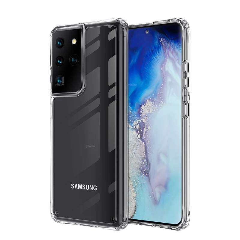 Selge Case for Samsung Galaxy S21 S21 Pluss S21 Ultra Läbipaistev Pehme TPU Silikooni puhul Galaxy S21+ Juhtudel tagakaas