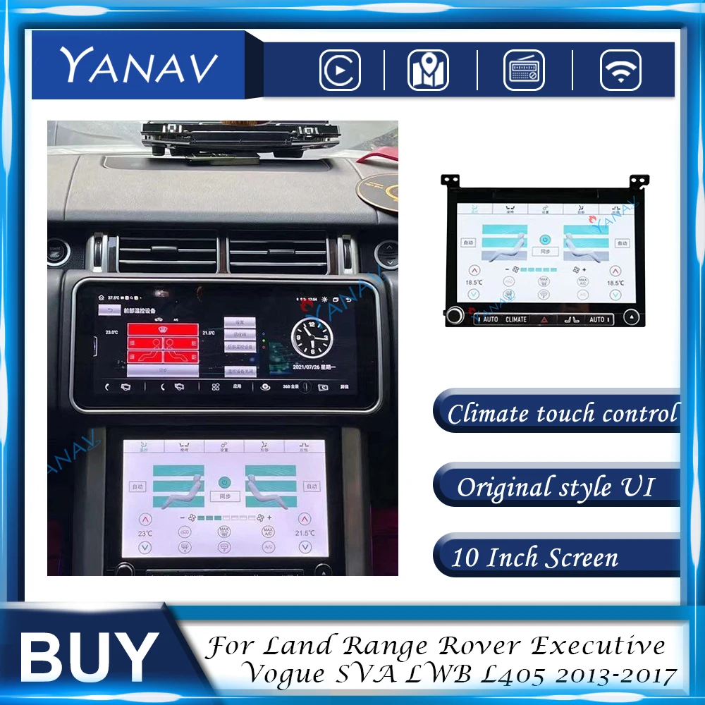 Kliimaseadmete Kontroll-Touch LCD HD Ekraan Maa Range Rover Kommenteeritud Vogue SVA LWB L405 2013-2017 Kliima Juhatus, A/C, Paneel