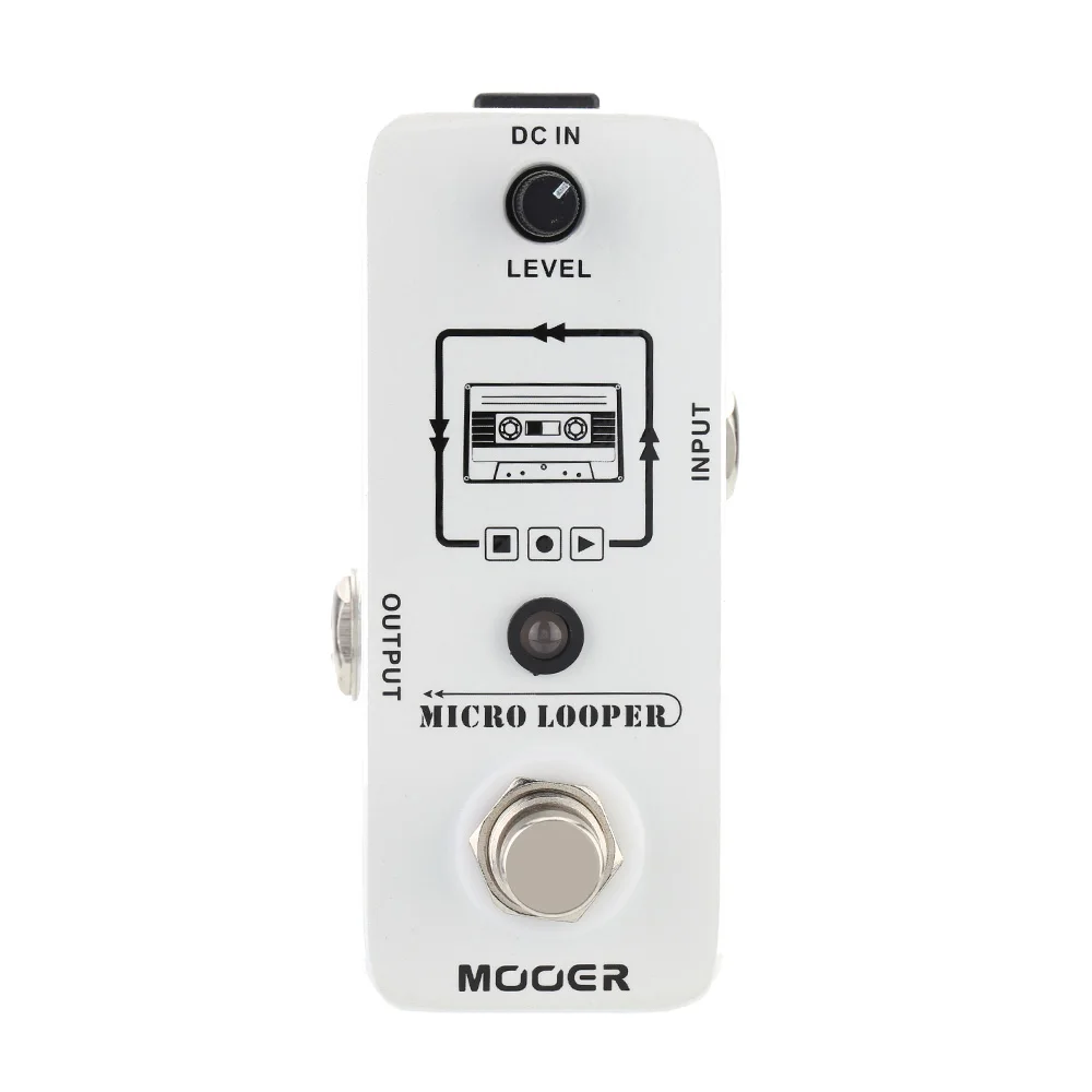 MOOER Micro Looper Mini Loop Salvestus-Electric Guitar Mõju Pedaali True Bypass Full Metal Shell Kitarri Osad ja Tarvikud