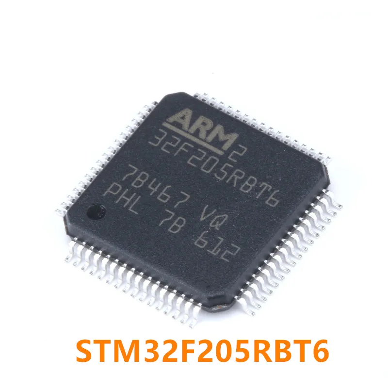 Algne Autentne STM32F205RBT6 LQFP-64 STM32F205 ARM Cortex-M3 32-bitine Mikrokontroller MCU