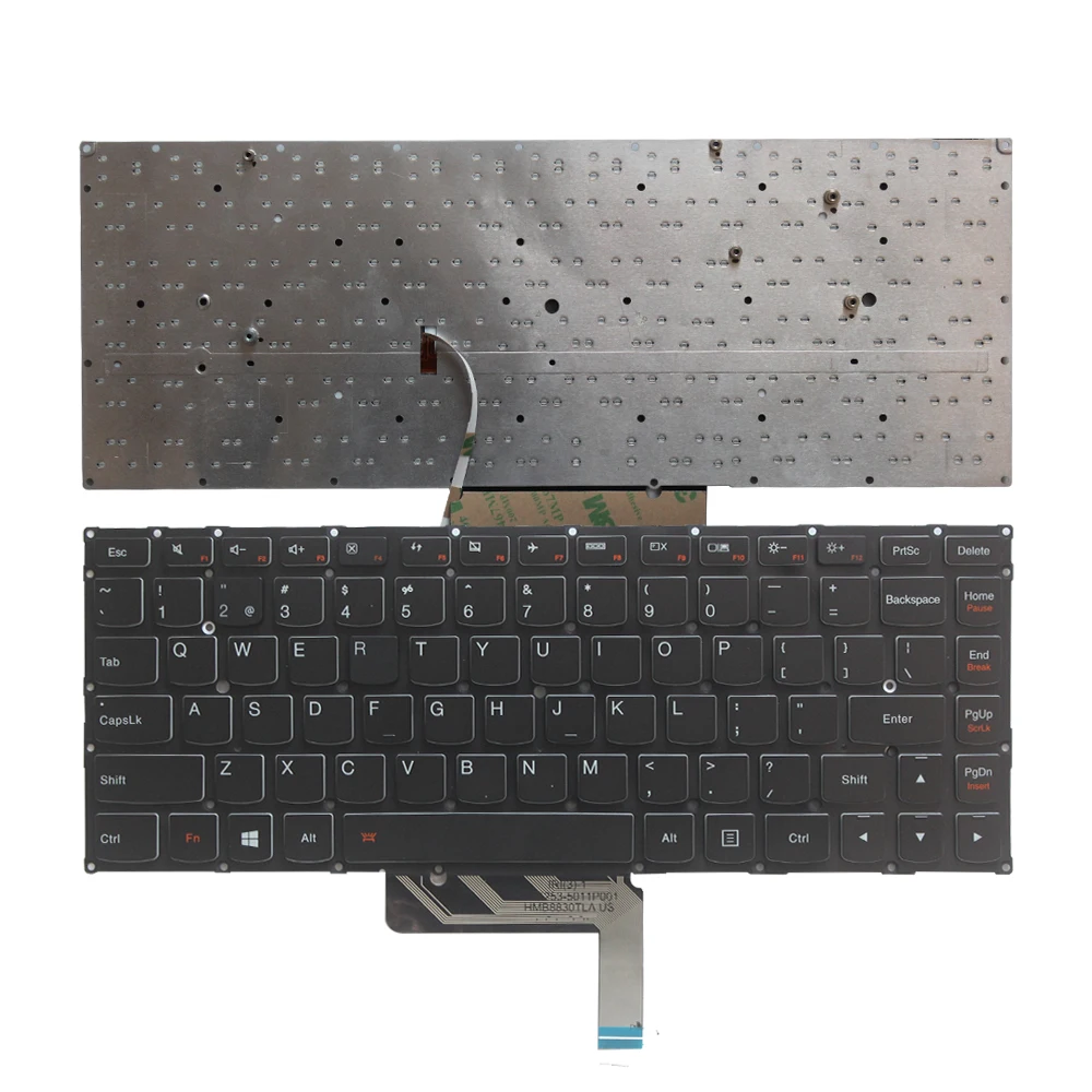 USA UUS sülearvuti klaviatuur LENOVO IDEAPAD Yoga-900-13ISK Jooga-900S-13ISK Must inglise klaviatuur Koos taustvalgustusega
