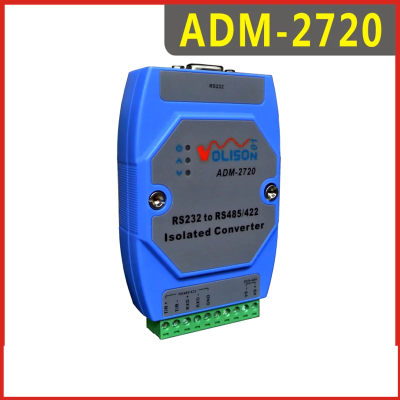 ADM-2720 tööstus fotoelektrilise isolatsiooni RS232, et RS485/422 aktiivne piksekaitse juhend raudtee