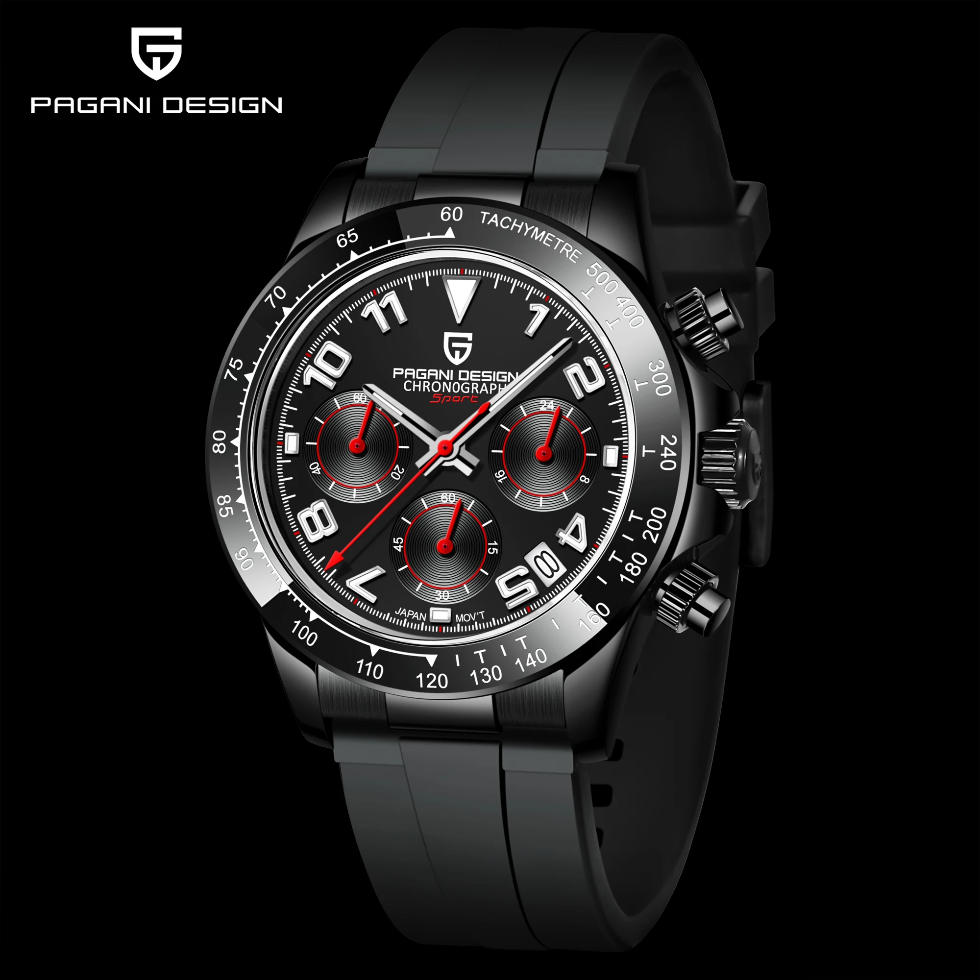 Pagani Disain 2021 Viimane 40mm Luksus Sport Quartz Watch Safiir Klaas 100m Veekindel Meeste Automaatne Vaadata Mehed Reloj Hombre