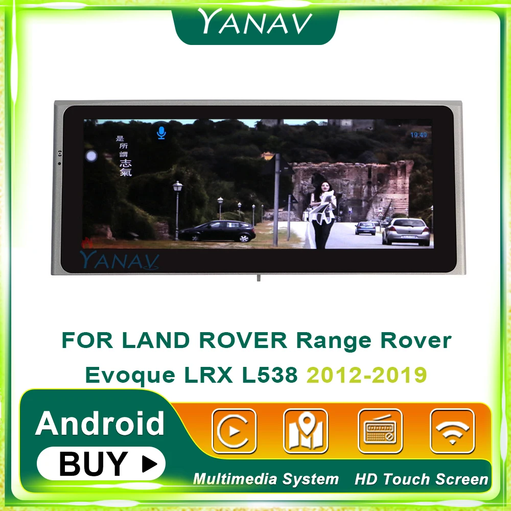 Android puuteekraan Auto Raadio LAND ROVER Range Rover Evoque LRX L538 2012-2019 Auto Stereo Audio Multimedia Player juhtseade