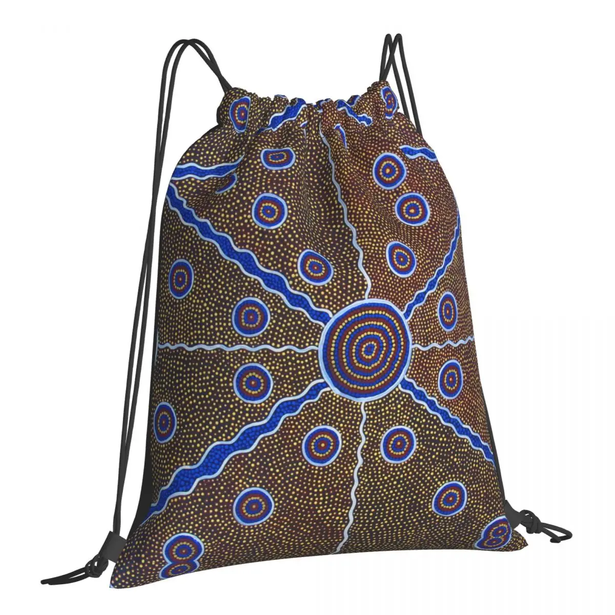 Austraalia Aborigeenide Kunst Prindi Pingutusnöör Ladustamise Seljakott Teismeline reisikott, multifunktsionaalne Tasku