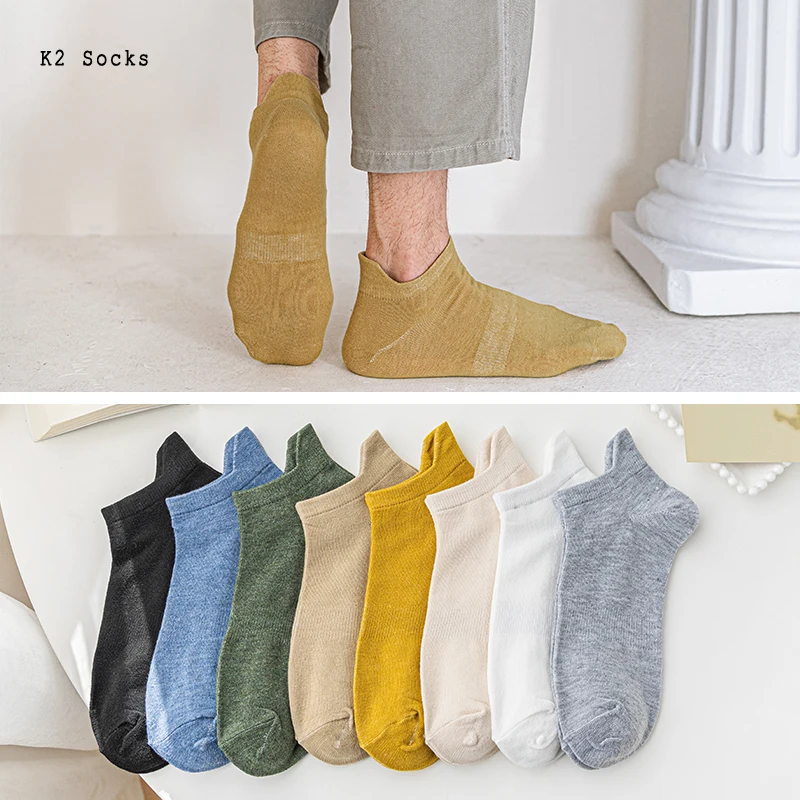 Uus Suvine Õhuke ühtlane värv Lühikesed Sokid Puuvillased Harajuku Pahkluu Mood Jaapani Streetwear Pehme Tiel Vabaaja Prindi Mehed Naiste Sokid