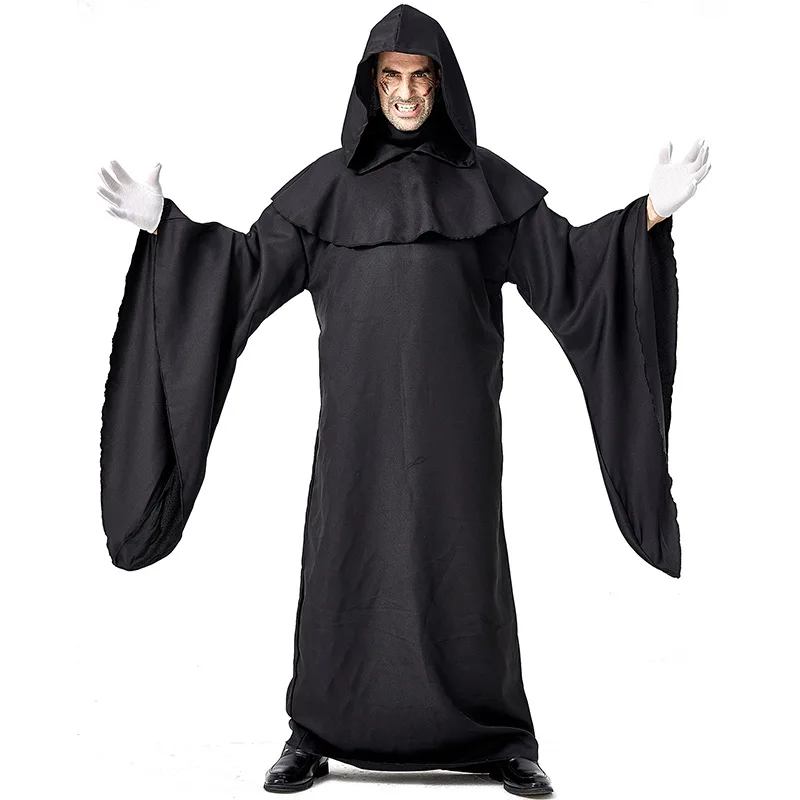 Uus Must Rüü Deemon Cosplay Kostüüm Mehed Halloween Kostüüm Täiskasvanud Carnival Pidu Kurat Ülikond
