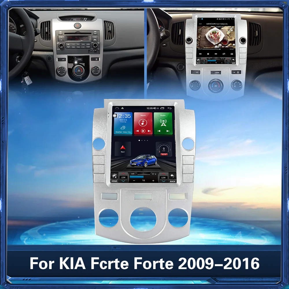 Android autoraadio Stereo Vastuvõtja kasutusjuhendist KIA Fcrte Forte Kupee 2009-2016 Auto Multimeedia DVD mängija GPS Navigeerimine