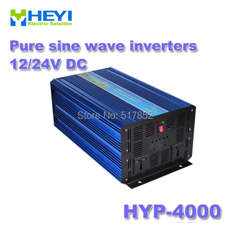 puhas siinuslaine inverterid HYP-4000 SISEND-12/24V 50/60Hz AC OUTPUT 4000w inverter Soft start Kartongi pakendamise