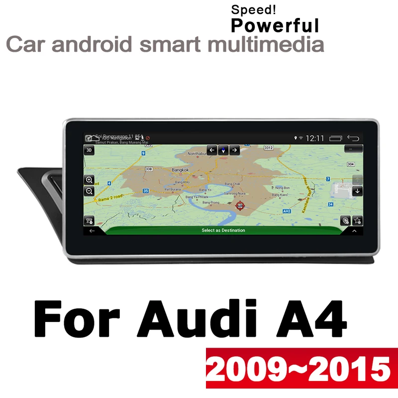 Auto GPS Navi Kaart HD Ekraan, Stereo Android Audi A4 8K 2009 2010 2011 2012 2013 2014 2015 MMI Multimedia Player Auto Raadio