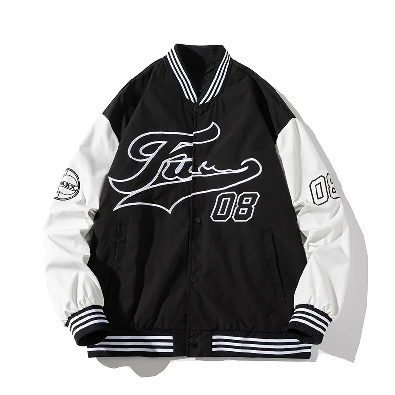 Streetwear Baseball Jacket Meeste Ja Naiste Varsity Jope Jaapani Tähe Tikand Segast Kevad-Sügis Jope Paarid Riided
