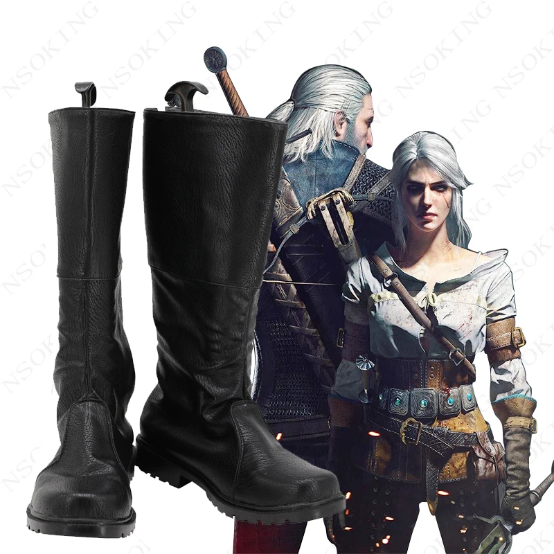 Mäng Geralt Saapad Cosplay Kingad Custom Made