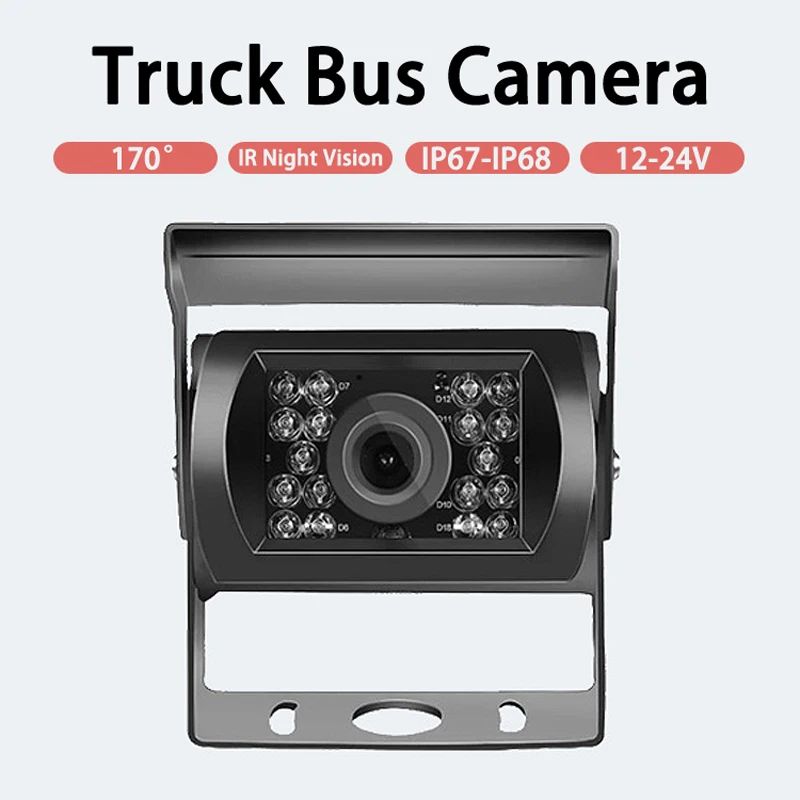 Backup kõrglahutusega Kaamerad IR Night Vision Veekindel View Monitor RV Veoautod Bussi kombain Parkimine Abi Süsteem