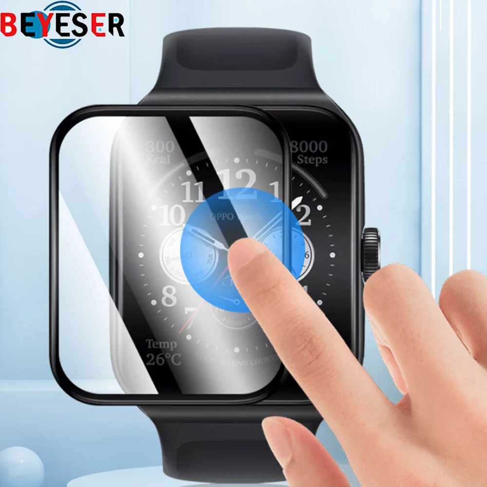 5 Tk Kaitsva Kile Oppo Watch3 Pro kriimustuskindel 3D Kaardus Komposiit Film Smartwatch Screen Protector Tarvikud