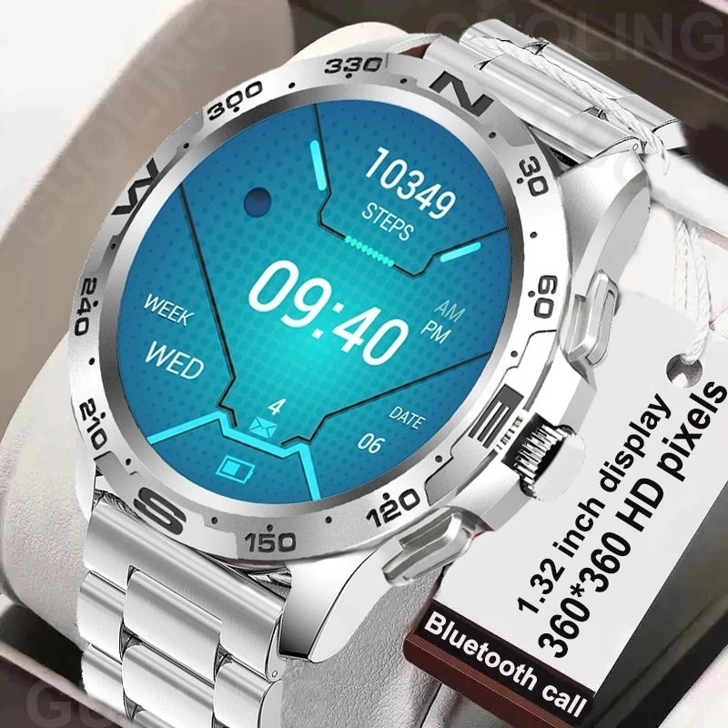 2022 Uus Bluetooth Helistamine Smart Watch Mehed tervisespordi-Tracker Veekindel 1.32 Tolline 360*360HD Pixel Ekraanil Mehed Smartwatches+Kast
