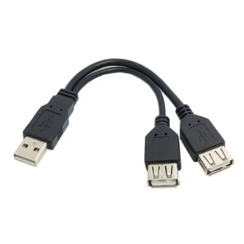 CYSM USB 2.0 A Female Dual Andmeid USB 2.0 A Male + USB 2.0 A Female Extension Cable
