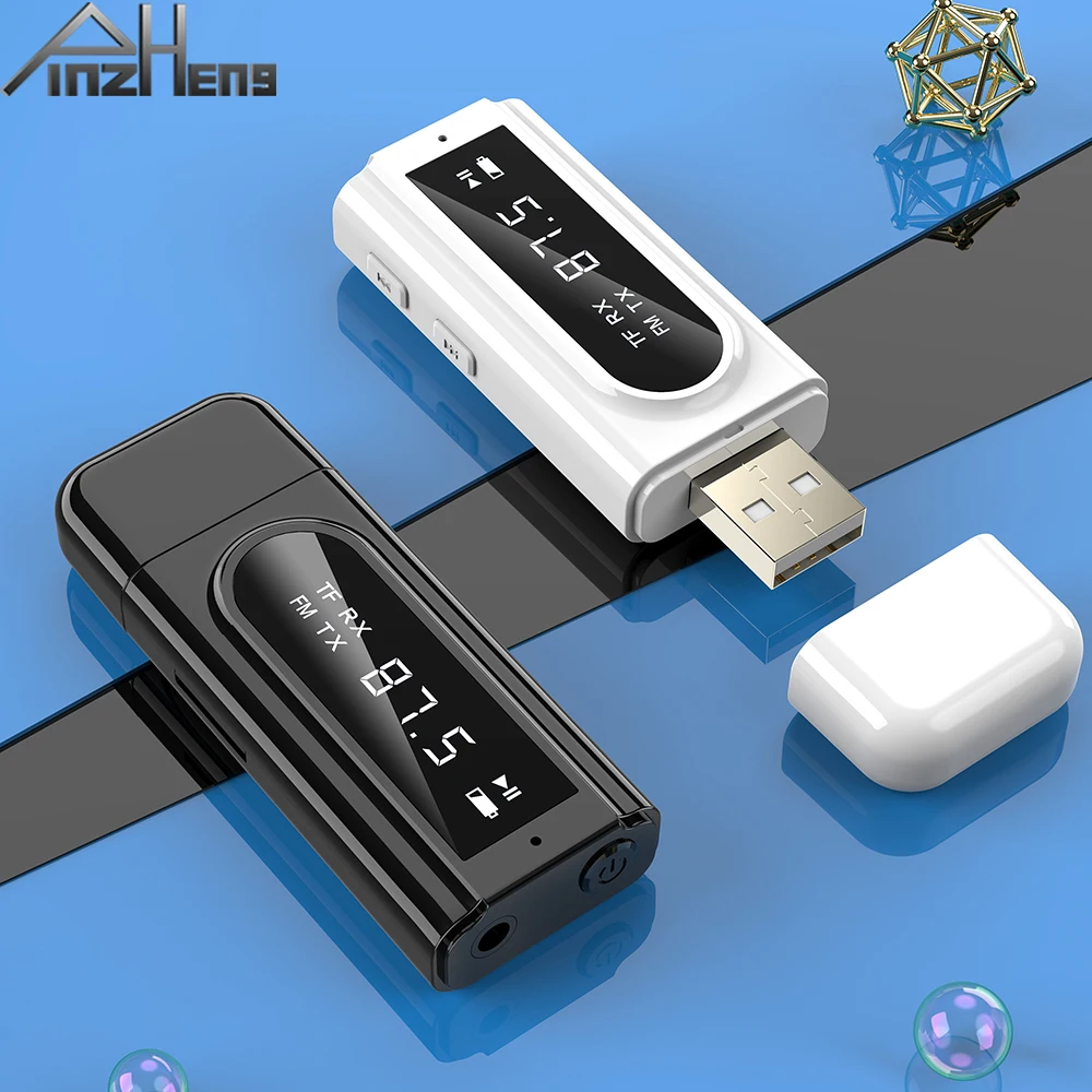 USB-5.0 Bluetooth Adapter Audio-Saatja-Vastuvõtja AUX Bluetooth-Adapter PC-TV-Auto Kõrvaklappide 3.5 mm Jack Võrgukaart