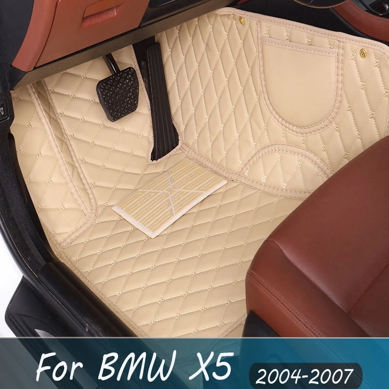 Custom Auto põrandamatid BMW X5 2007 2006 2005 2004 Auto Tarvikud Sisekujunduses Pad Kanna Suu Matt Pedaali Vaip Vaip