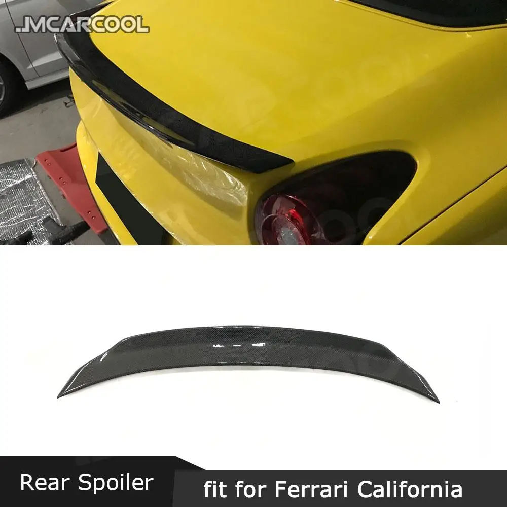 Süsinikkiust Tagumine Pagasiruumi Lip Spoiler jaoks Ferrari California 2015 FRP Must Huule Tiib Auto Auto Kaunistamiseks
