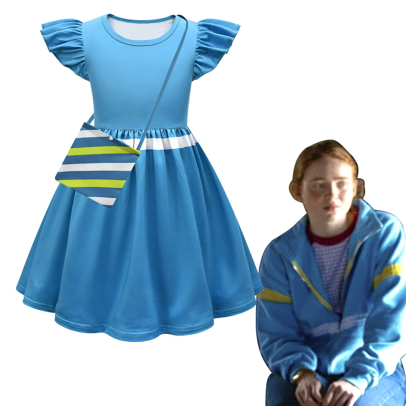 Võõras Asjad 4 Cosplay Kostüüm Kleit Baby Tüdrukud Printsess Kleit Casual Kleit Halloween Riideid