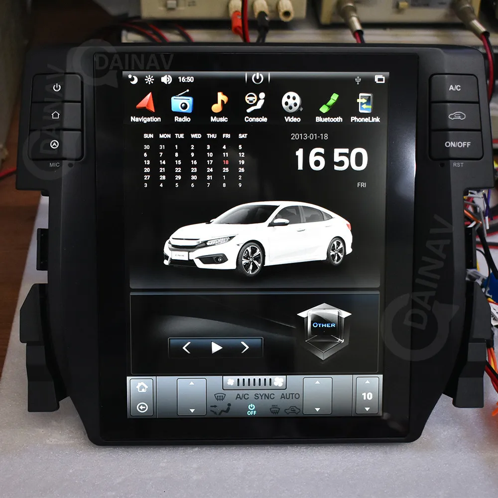 honda-Civic 2016 2017 2018 2019 Auto gps Navigatsiooni multimeediasüsteem koos IPS ekraan/ DVR/ WiFi /carplay