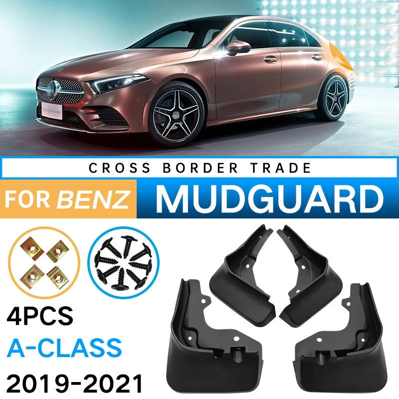 Auto Mudflaps jaoks Mercedes-Benz A-Klass W177 A180 A200 A220 A250 2019-2022 Mudguard Fender Muda Klapp Splash Guard