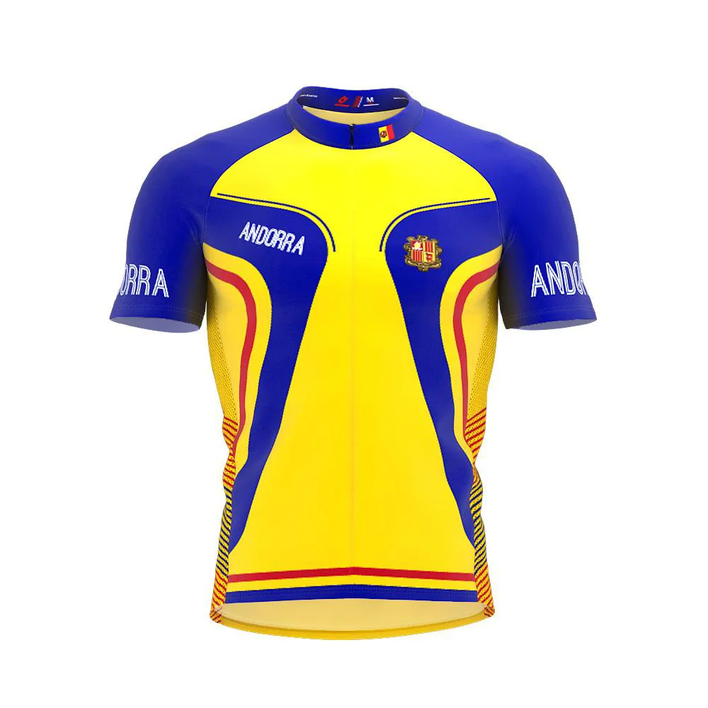 2022 Andorra Rohkem Stiili Mehed Klassikaline Cycling Team Lühikese Varrukaga, Kanna Road Bike Mägi Riided Maillot Ciclismo Väljas Bike Jersey