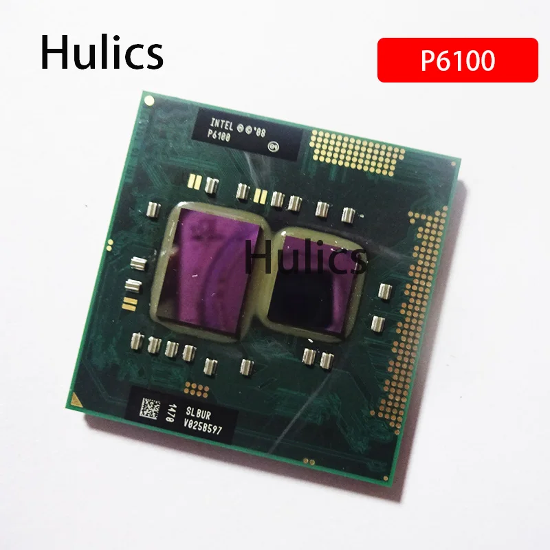 Hulics Kasutatud Intel Pentium P6100 SLBUR 2.0 GHz Dual-Core Dual-Lõng CPU Protsessor 3M 35W Socket G1 / RPGA988A