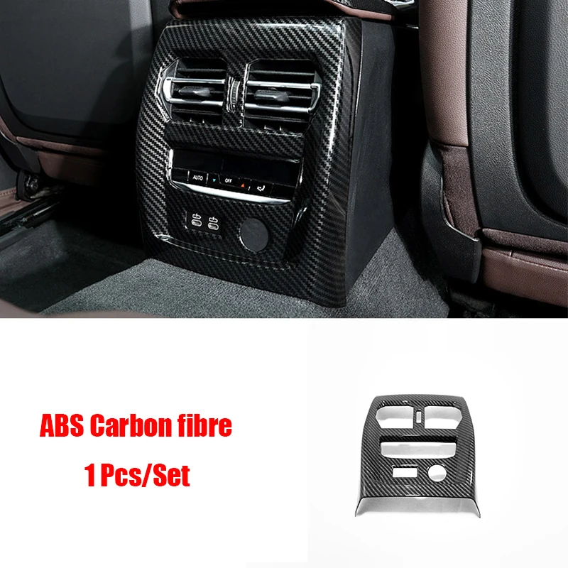 ABS süsinikkiu BMW 3 Seeria G20 tarvikud 2019 2020 Auto Tagasi Tagumine Õhu konditsioneer outlet Vent raami kaas sisekujundus Car styling