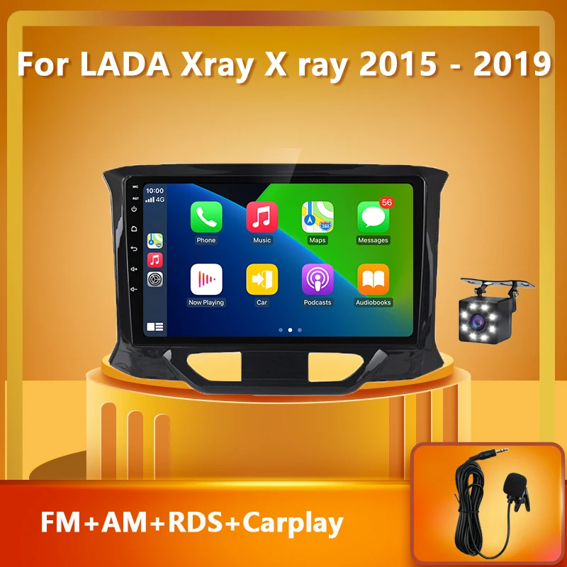 PEERCE Jaoks LADA X-ray Xray 2015 - 2019 Carplay Android Auto RDS-FM, AM autoraadio Multimeedia Video Mängija, 2 din Nr Android