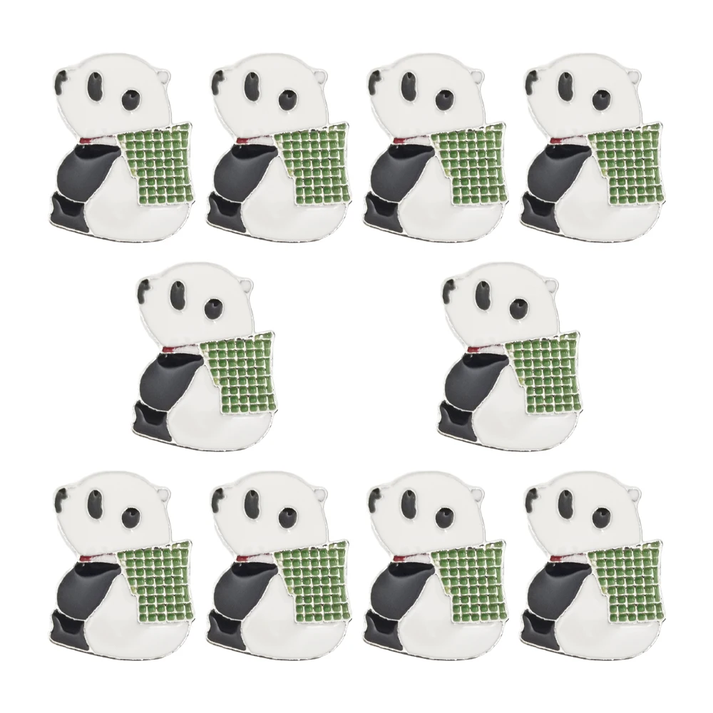 10tk/palju Multikas Loomade Sõle Pääsme Panda Emailiga Pin-Ehted Kingitus