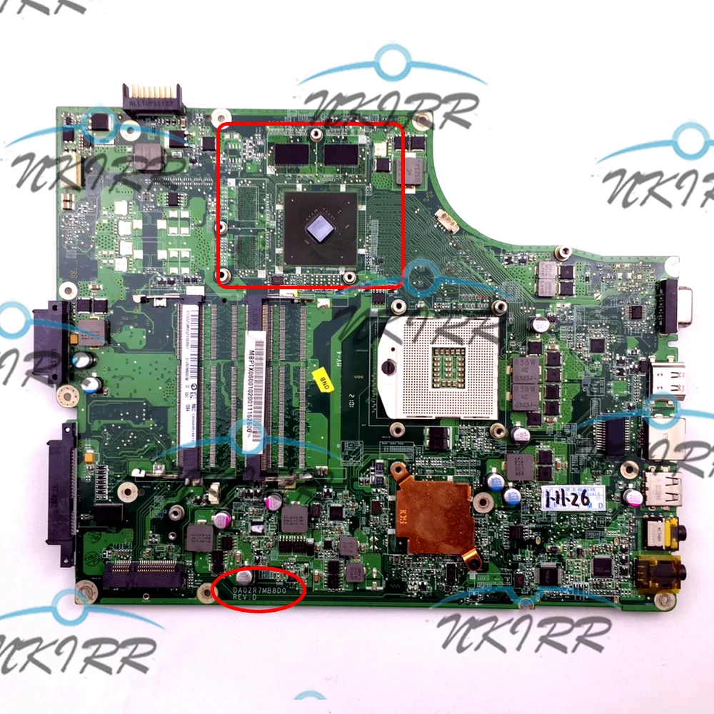 DA0ZR7MB8D0 DA0ZR7MB8F0 MBPTX06001 MB.PTX06.001 GT310M 512M DDR3 Emaplaadi Emaplaadi jaoks Acer Aspire 5745G 5745