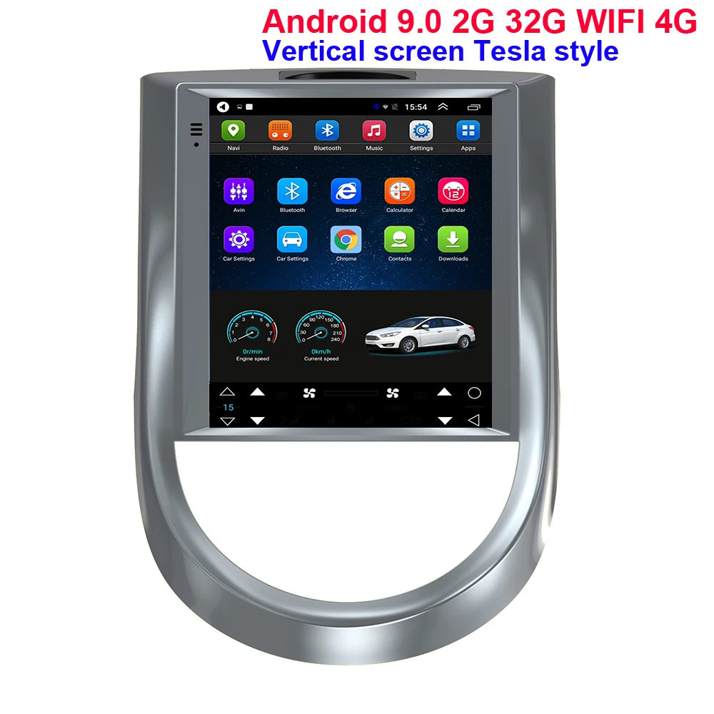 Android 9 Tesla Stiilis Vertikaalne Ekraani 10.4 Tolline Auto Multimeedia Mängija, GPS Navigation Stereo Raadio aastateks 2010-2013 Kia SOUL