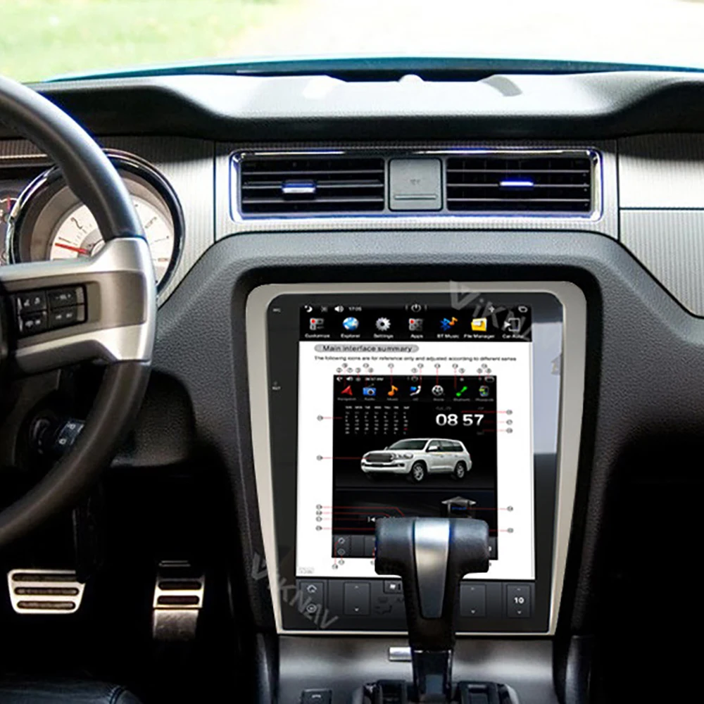 autoraadio ford Mustang 2010 2011 2012 2013 2014 android auto video mängijad gps navigation stereo multimeedia mängija