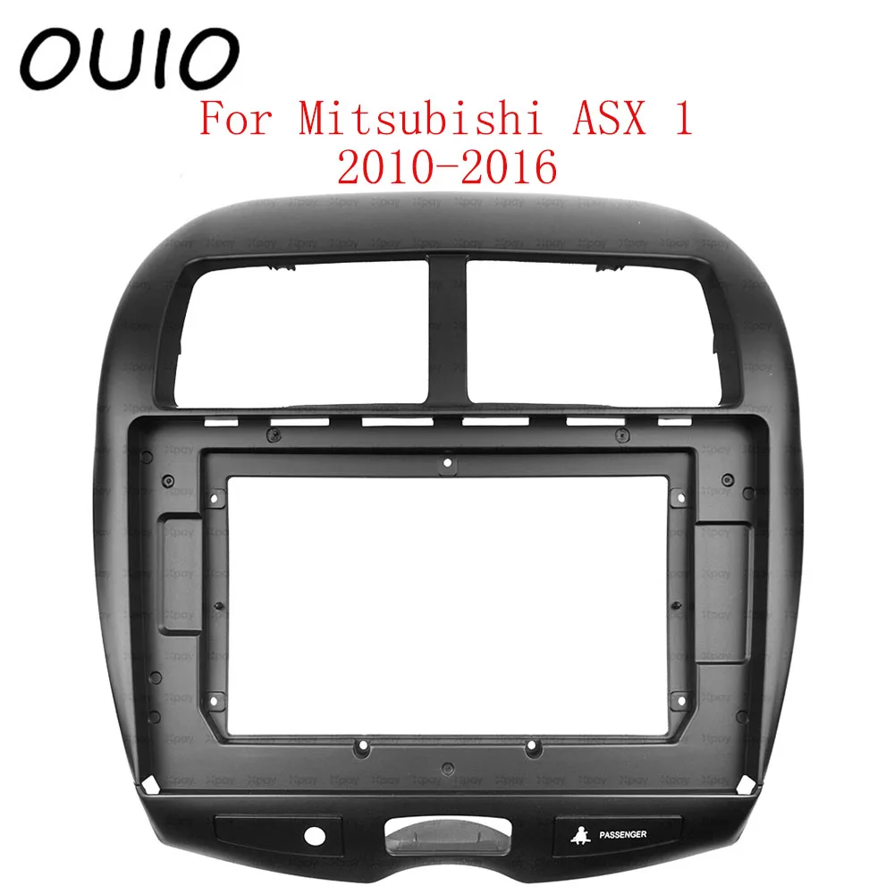 OUIO 10.1 tolline auto armatuurlauale Topelt-Din DVD raami kaunistamiseks kit armatuurlaua paneeli sobib Mitsubishi ASX 1 2010-2016 raam
